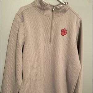 Clemson half zip pullover, brand new